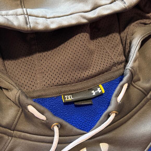 Men's Under Armour Storm Air Force Falcons Blue Fleece Hoodie Sweatshirt Sz 2XL - Picture 5 of 7